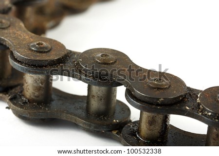 rusty bike chains