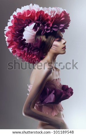 pink headdress