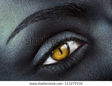 Woman with cat eye
