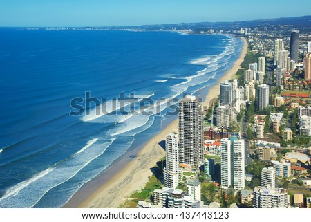 Surfers Paradise, a city on Australia\'s Gold Coast, in Queensland