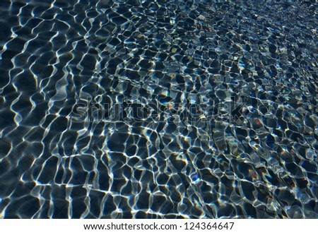 pattern abstract detail of water in a man made Pond in Morocco