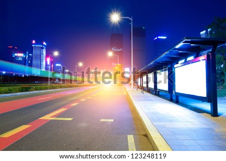 Shenzhen, China, roads and bus station