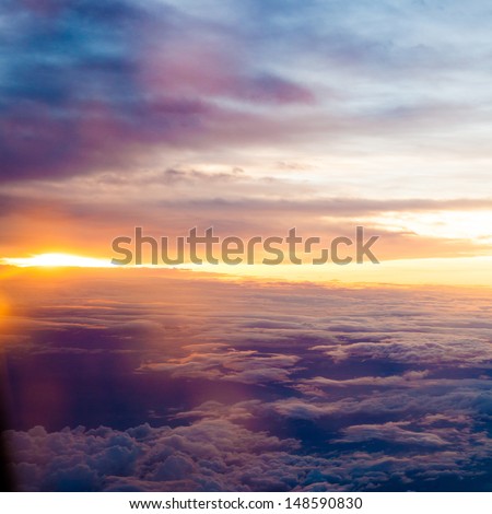Classic image through aircraft window onto jet engine Classic image through aircraft window onto jet engine