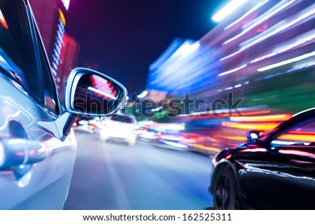 night drive blussed in motion