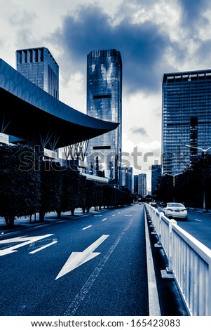 Road to urban city
