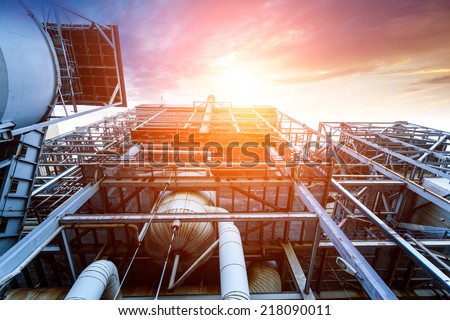 Internal structure of large thermal power plant