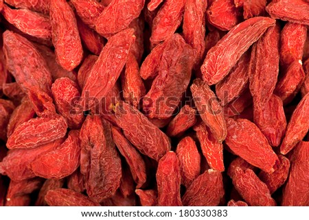 Healthy food organic nutrition.Raw  dried goji berries as  background or texture