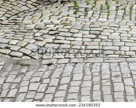 The old way of paving stones.