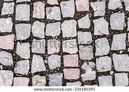 The old way of paving stones.