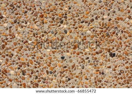 wall of stones and sand