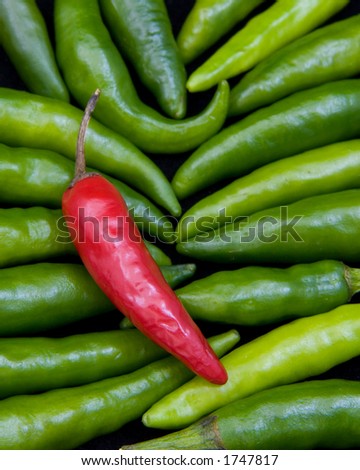 Green thai peppers