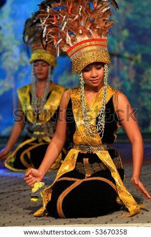 KUALA LUMPUR, MALAYSIA - MAY 21 : Participants perform a dance during the rehearsal of Colours of Malaysia Festival May 21, 2010 in Kuala Lumpur Malaysia.