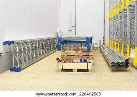Construction site of automated distribution warehouse