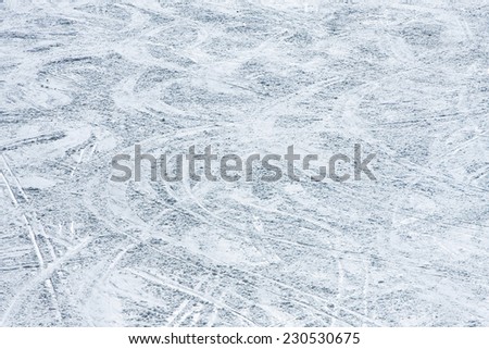 Snow background pattern curved with slope trails