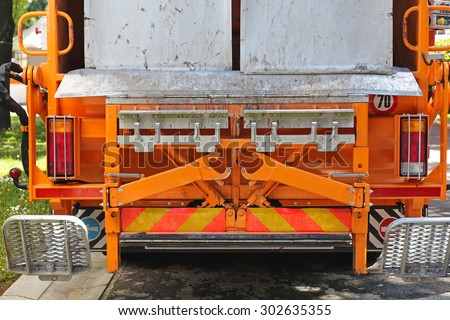 Waste Collection Loader at Garbage Truck