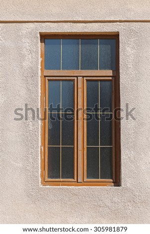 Closed Window With Insulated Glazing and Spacers