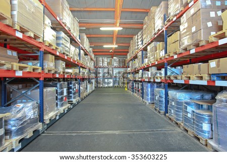 Big Storage Room in Distribution Warehouse