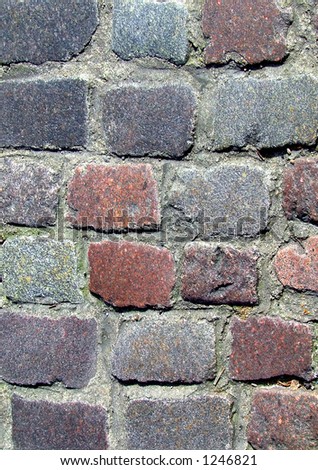 Detail of a pattern of a medieval castle wall