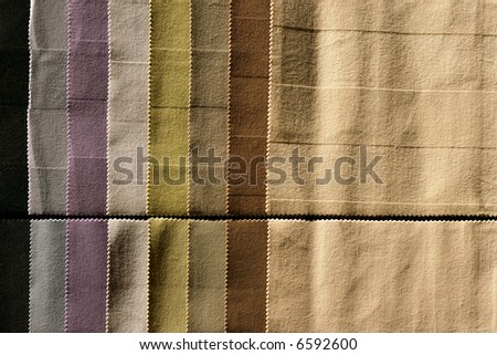 Color palette sample picker of textile fabrics