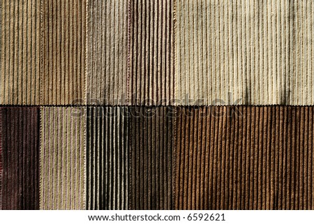 Color palette sample picker of textile fabrics