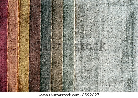 Color palette sample picker of texture fabrics