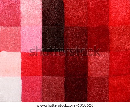 Color palette picker of carpet textile fabrics