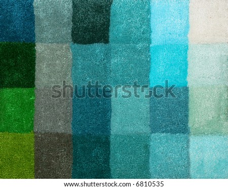 Color palette picker of carpet textile fabrics