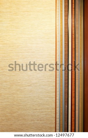 Bamboo material sampler with several colors sampler