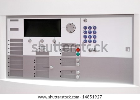 Fire security unit with keypad and display
