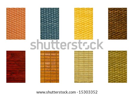 Samples of bamboo material for furniture industry