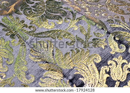 Very expensive and luxurious golden linen pattern