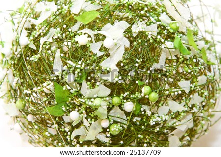 Close up shot of green bush decoration