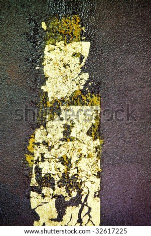 Close up shot of modern gold abstract art