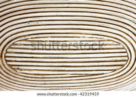 Abstract shot of oval reed pattern decor