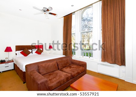 Small Cozy Studio Apartment With Magnificent View Stock Photo ...