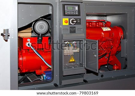 Diesel power generator for emergency electrical backup