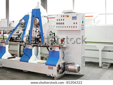 Automated machine line for wood in workshop