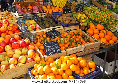 Fresh Fruit Stall