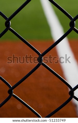 This is the view from left field with focus on the the fence
