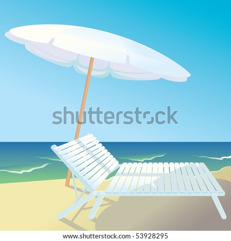 sunny beach cartoon. stock vector : Sunny beach.