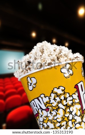 Popcorn to watch a movie entertaining