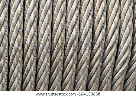 Wire rope texture, heavy duty steel wire cable