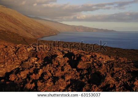 stock photo : Cape Orchilla, El Hierro, Canary Islands.