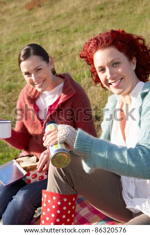 Women on country picnic