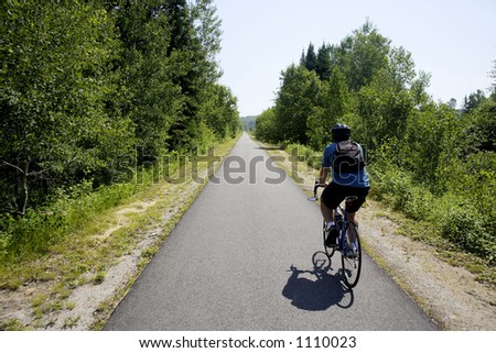 Bicycle route in Quebec, Canada