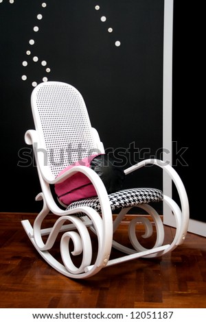 Rocking-chair in the room
