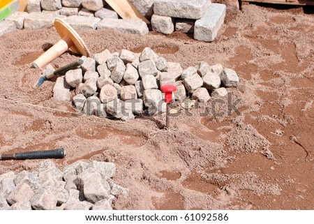tools for working stone hammer chisel