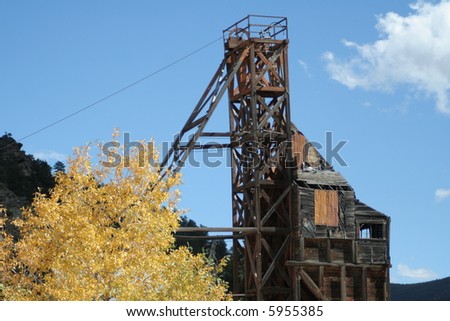 stock photo : abandoned mining