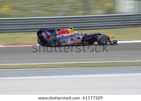 ISTANBUL, TURKEY - MAY 29: Mark Webber drives a Red Bull Racing Team car during F1 Turkish Grand Prix, Istanbul Park on May 29, 2010 Istanbul, Turkey