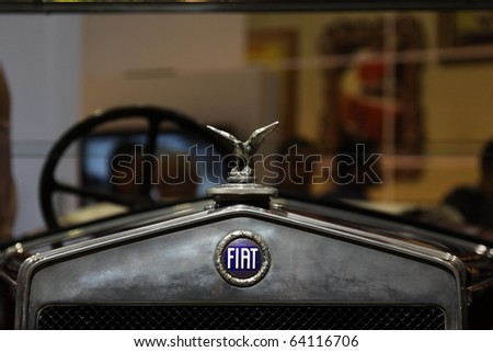 ISTANBUL, TURKEY - OCTOBER 30: Old Fiat Car at 13th International Auto Show on October 30, 2010 in Istanbul, Turkey.